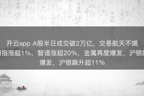 开云app A股半日成交破2万亿，交易航天不竭爆发，恒科指涨超1%，智谱涨超20%，<a href=